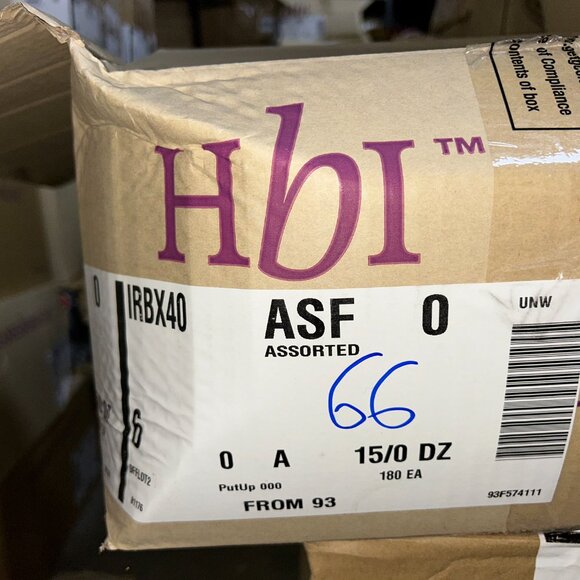 Hanes Women’s Hipsters LOT 66 - 180 pcs – 18 packs (10 ea) – Sz 6 - NEW - Picture 3 of 3